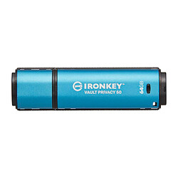 USB Flash Kingston IronKey Vault Privacy 50, 64 Гб., Синий