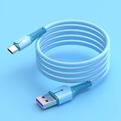 USB кабель, Type-C, 1.5 м., Голубой