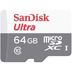 Карта памяти SanDisk Ultra Light microSDHC 64GB 100MB/s Class 10, 64 Гб.