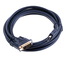 Кабель HDMI-DVI, 3.0 м., Черный