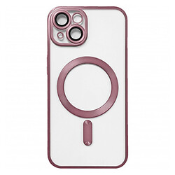 Чехол (накладка) Apple iPhone 14, Metallic Full Camera Matte, MagSafe, Розовый