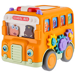 Автобус игрушечный пластиковый с шестернями в ассортименте