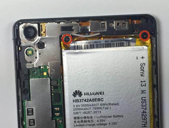 Шлейф коннектора зарядки в Huawei Ascend P6 - 29 | Vseplus