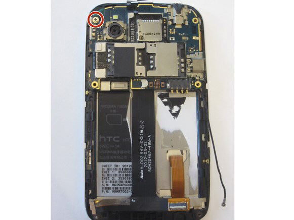 Замена фронтальной камеры в HTC T328w Desire V - 35 | Vseplus