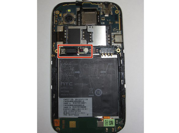 Замена фронтальной камеры в HTC T328w Desire V - 21 | Vseplus