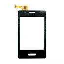 Тачскрин (сенсор) LG E400 Optimus L3, черный