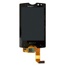 Дисплей (екран) Sony Ericsson SK17i Xperia Mini Pro, з сенсорним склом, чорний