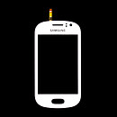 Тачскрін (сенсор) Samsung S6810 Galaxy Fame, білий