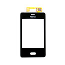 Тачскрин (сенсор) Nokia Asha 501 Dual Sim, черный