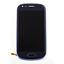 Дисплей (экран) Samsung I8190 Galaxy S3 mini, с сенсорным стеклом, синий