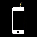 Дисплей (екран) Apple iPhone 5S / iPhone SE, high copy, з сенсорним склом, з рамкою, білий