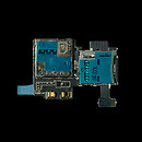 Шлейф Samsung I545 Galaxy S4 / I9500 Galaxy S4 / I9505 Galaxy S4 / M919 Galaxy S4 / i337 Galaxy S4, с разъемом на sim карту, с разъемом на карту памяти