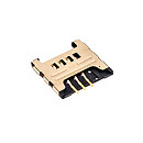 Разъем на SIM карту Samsung B5330 Galaxy Chat / C3222 Duos / C3322 Duos / C3350 Xcover 2 / C3530 / C3750 / C3752 Duos / E1050 / E1230 / E1232 Duos / E2222 Duos / E2530 / E2600 / E2652 Champ Duos / E3210 / I9000 Galaxy S / I9220 Galaxy Note / N7000 Galaxy