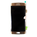 Дисплей (экран) Samsung G925 Galaxy S6 Edge / G925F Galaxy S6 Edge, с сенсорным стеклом, золотой