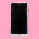 Дисплей (экран) Samsung J320 Galaxy J3 Duos, с сенсорным стеклом, белый