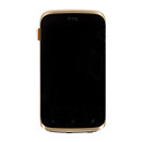 Дисплей (экран) HTC T328e Desire X, золотой, с сенсорным стеклом