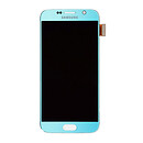 Дисплей (экран) Samsung G920 Galaxy S6, голубой, с сенсорным стеклом
