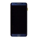 Дисплей (екран) Samsung G928 Galaxy S6 Edge Plus, з сенсорним склом, синій
