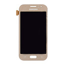 Дисплей (экран) Samsung J110 Galaxy J1 Duos / J111 Galaxy J1 Duos, с сенсорным стеклом, золотой