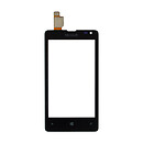 Тачскрин (сенсор) Nokia Lumia 435 Dual SIM / Lumia 532 Dual SIM, черный