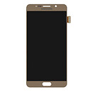Дисплей (экран) Samsung N920 Galaxy Note 5 / N9200 Galaxy Note 5 Dual Sim, с сенсорным стеклом, золотой