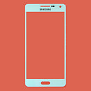 Скло Samsung A500F Galaxy A5 / A500H Galaxy A5, білий
