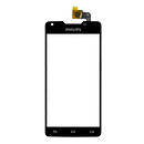 Тачскрин (сенсор) Philips W6618 black, черный