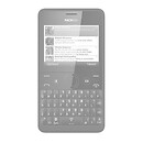 Корпус Nokia Asha 210 Dual Sim, high copy, белый