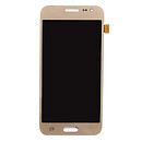 Дисплей (экран) Samsung J210 Galaxy J2 Duos, с сенсорным стеклом, золотой