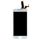Дисплей (экран) Meizu M5, с сенсорным стеклом, белый