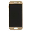 Дисплей (экран) Samsung A320 Galaxy A3 Duos, золотой, с сенсорным стеклом