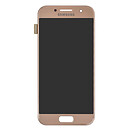 Дисплей (экран) Samsung A320 Galaxy A3 Duos, розовый, с сенсорным стеклом
