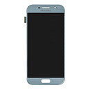 Дисплей (экран) Samsung A520 Galaxy A5 Duos, синий, с сенсорным стеклом