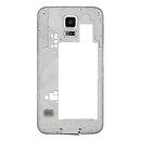 Средняя часть Samsung G900H Galaxy S5, серебряный