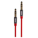 AUX кабель Remax RL-L100, original, красный, 1.0 м., 3.5 мм.