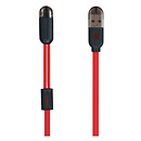 USB кабель Remax Binary RC-025t 2 в 1, original, красный, microUSB, Lightning, 1.0 м.