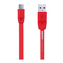 USB кабель Remax RC-001m Full Speed, original, красный, microUSB, 1.0 м.
