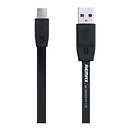 USB кабель Remax RC-001m Full Speed, original, черный, microUSB, 1.0 м.