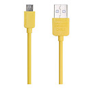 USB кабель Remax Light Speed RC-006m, original, желтый, microUSB, 1.0 м.