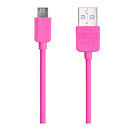 USB кабель Remax Light Speed RC-006m, original, розовый, microUSB, 1.0 м.
