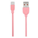 USB кабель Remax Souffle RC-031m, original, розовый, microUSB, 1.0 м.