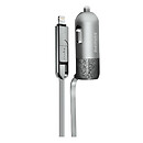 АЗУ Remax RCC103 2 в 1, с кабелем, original, серый, microUSB, Lightning, 3.4 A