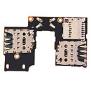 Шлейф Motorola XT1540 Moto G3 / XT1541 Moto G3 / XT1544 Moto G3 / XT1548 Moto G3 / XT1550 Moto G3, с разъемом на sim карту, с разъемом на карту памяти