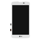 Дисплей (екран) LG X210 K7, з сенсорним склом, білий
