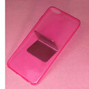 Чехол (накладка) Apple iPhone 4 / iPhone 4S, розовый, Ultra Thin Silicon Remax, 0.2 мм.
