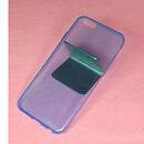 Чехол (накладка) Apple iPhone 4 / iPhone 4S, синий, Ultra Thin Silicon Remax, 0.2 мм.