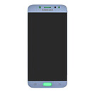 Дисплей (екран) Samsung J730 Galaxy J7, з сенсорним склом, срібний