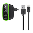 СЗУ BELKIN BK670, с кабелем, черный, Lightning, 2.1 A