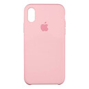 Чохол (накладка) Apple iPhone X / iPhone XS, рожевий, Original Soft Case