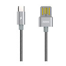 USB кабель Remax Silver Serpent RC-080a, original, серый, Type-C, 1.0 м.